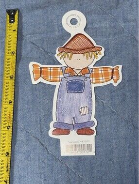 🎅🏻 Scrapbook Die Cut  Friends My Minds Eye Scarecrow # 442707 Year 1999 Rare